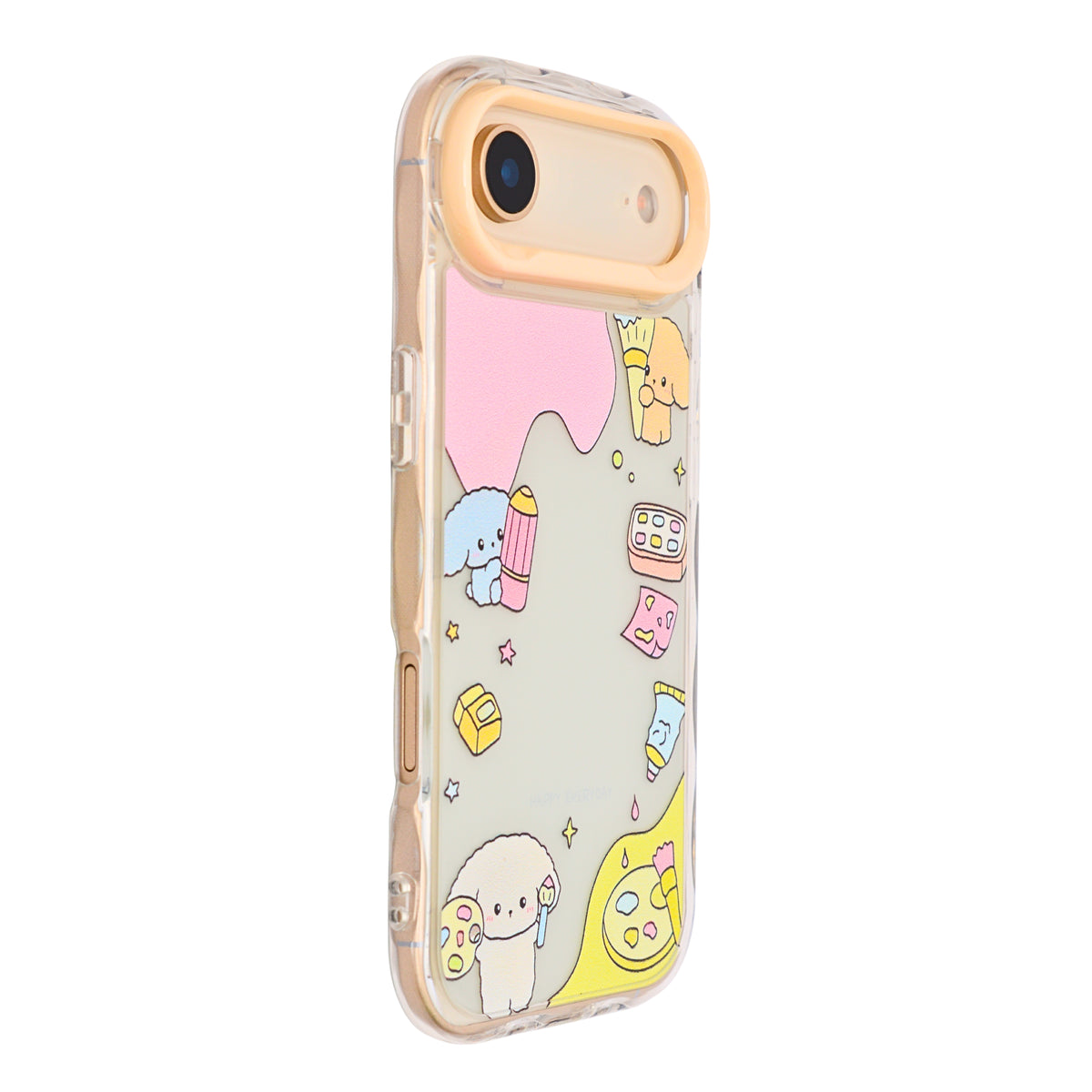 Cute Transparent Wavy Edge Phone Case for iPhone 17 Air