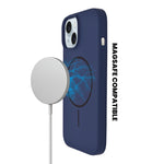 Soft Silicone with MagSafe Ring Phone Case for iPhone 15
