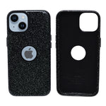 Glitter with Logo Cutout and Camera Protection Phone Case For iPhone 13/ 14