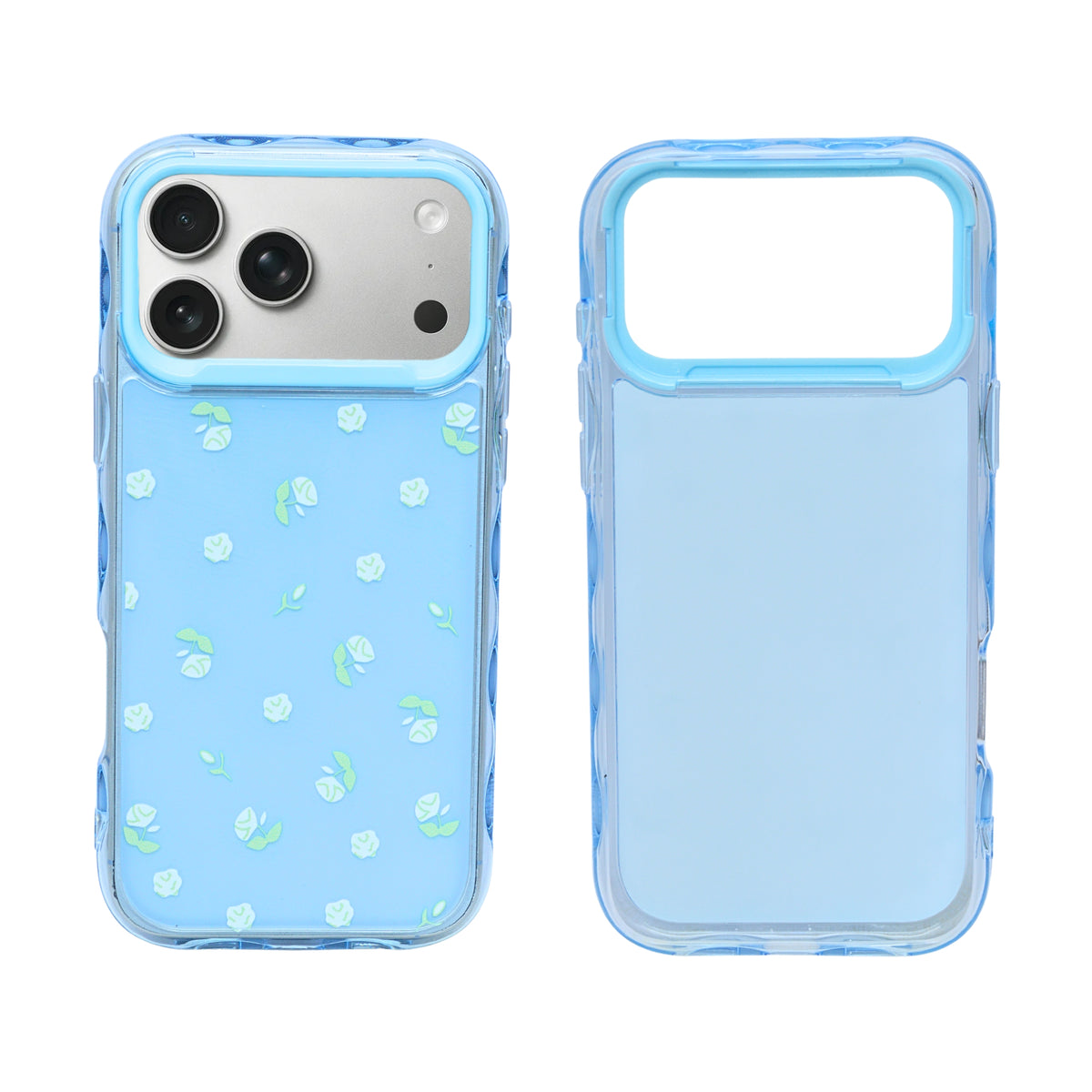 Cute Transparent Wavy Edge Phone Case for iPhone 17 Pro