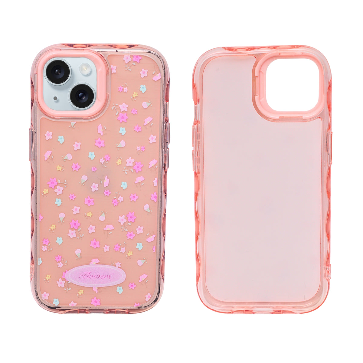 Cute Transparent Wavy Edge Phone Case for iPhone 13/ 14