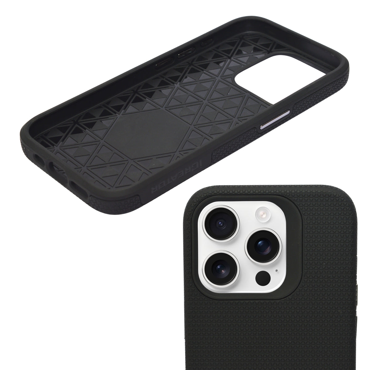 Textured Grip Shockproof Phone Case for iPhone 15 Pro
