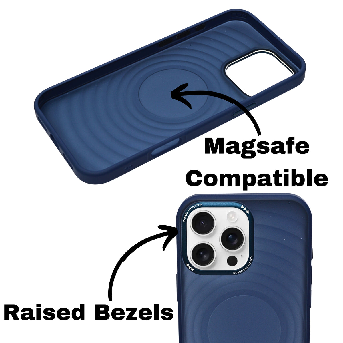 Stylish Durability Acrylic Corrugated Lines Skin Feel Case For iPhone 16 Pro Max