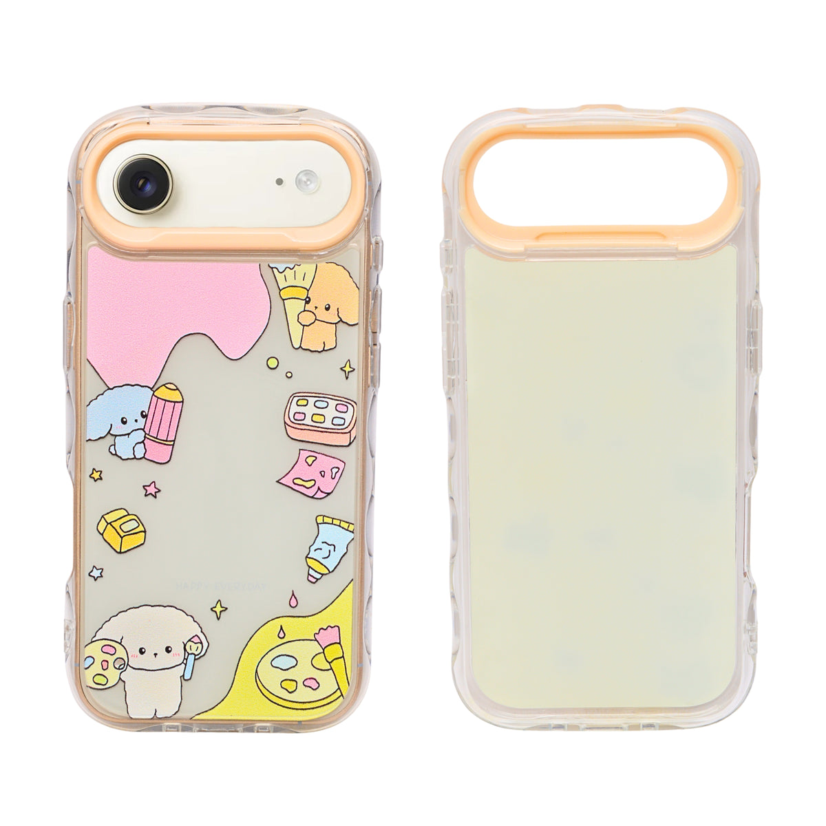 Cute Transparent Wavy Edge Phone Case for iPhone 17 Air