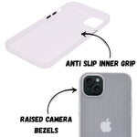 Hard Protective Striped Matte Finish Case for iPhone 14 Plus / 15 Plus