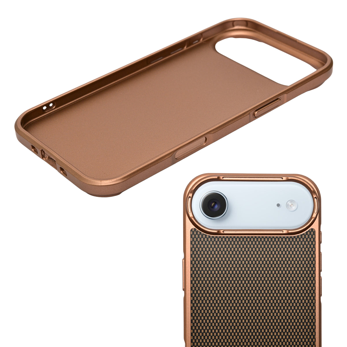 Geometric Carbon Fiber Texture Phone Case for iPhone 17 Air
