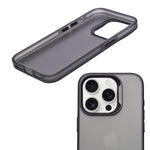 Matte Translucent with Raised Camera Frame Phone Case for iPhone 15 Pro