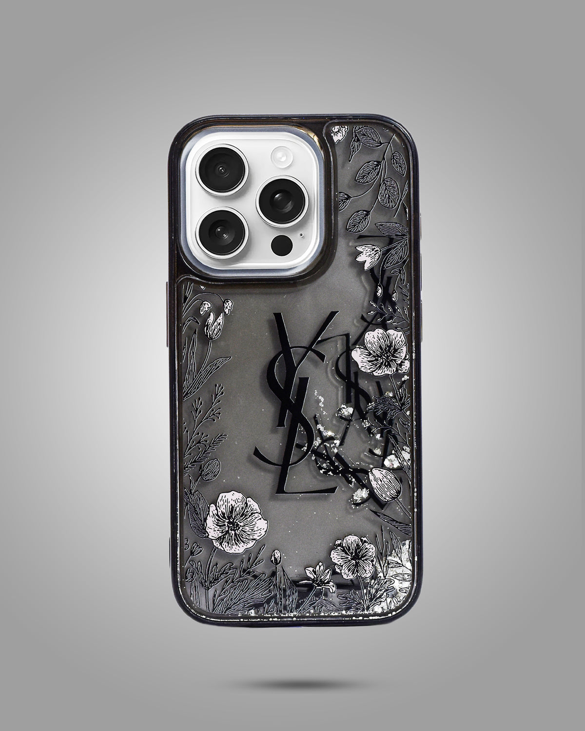 Transparent Glitter Sparkly LSY Shiny Case For iPhone 15 Pro
