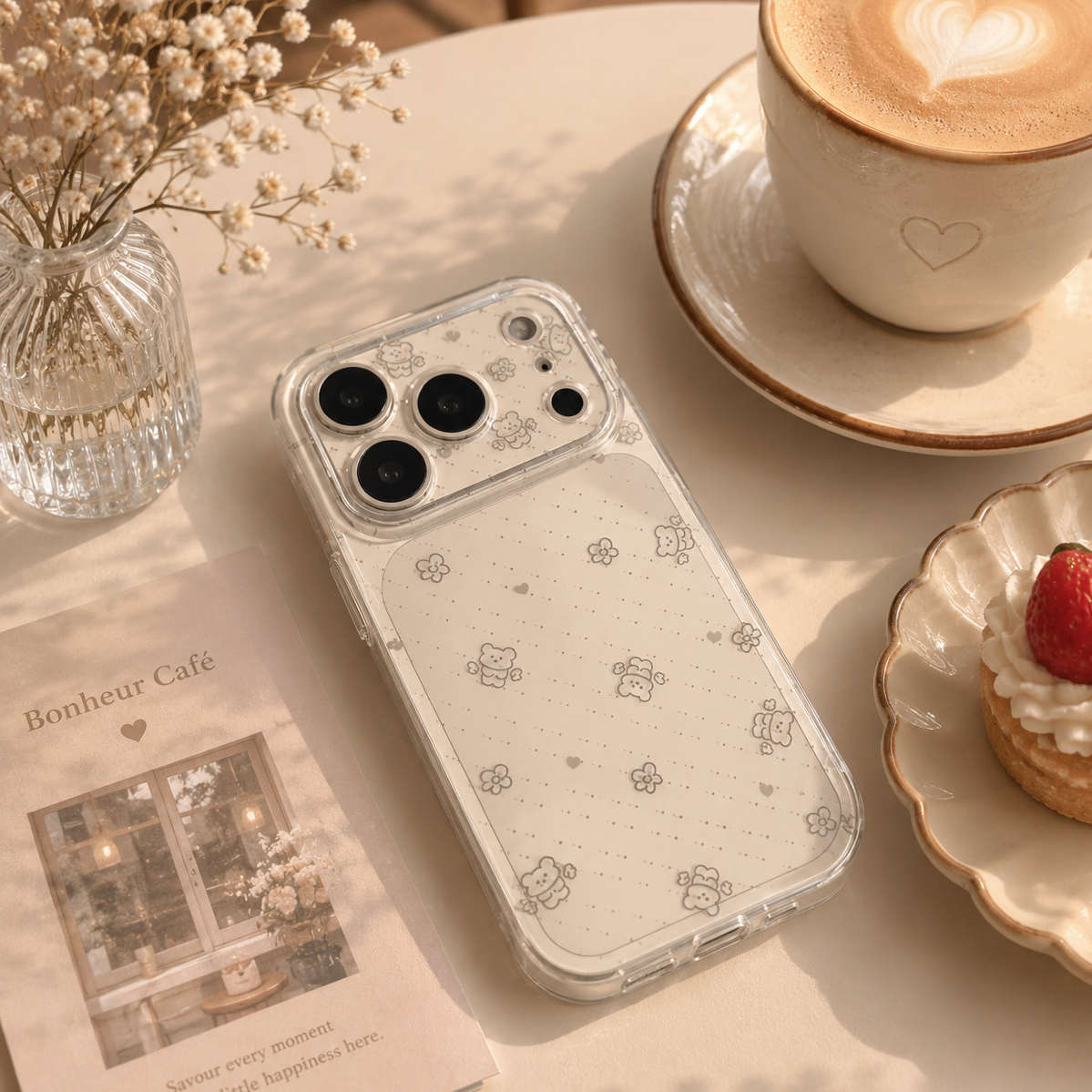Classic Silver Plaid Pattern Case