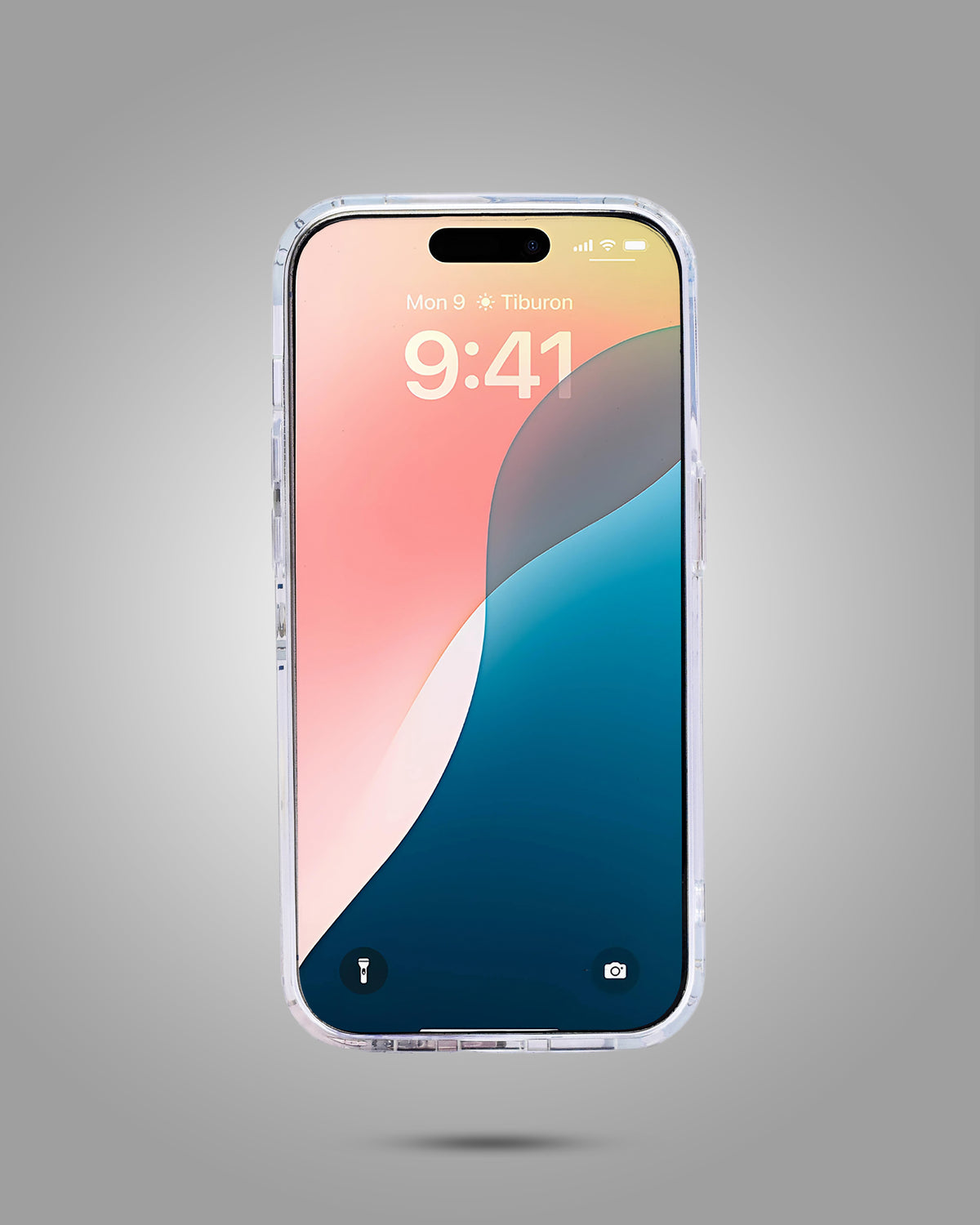 Transparent Floral Design Case For iPhone 15 Pro