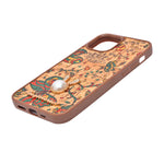 Bohemian Ethnic Print Cork Texture with Pearl Detail Phone Case for iPhone 12 / 12 Pro