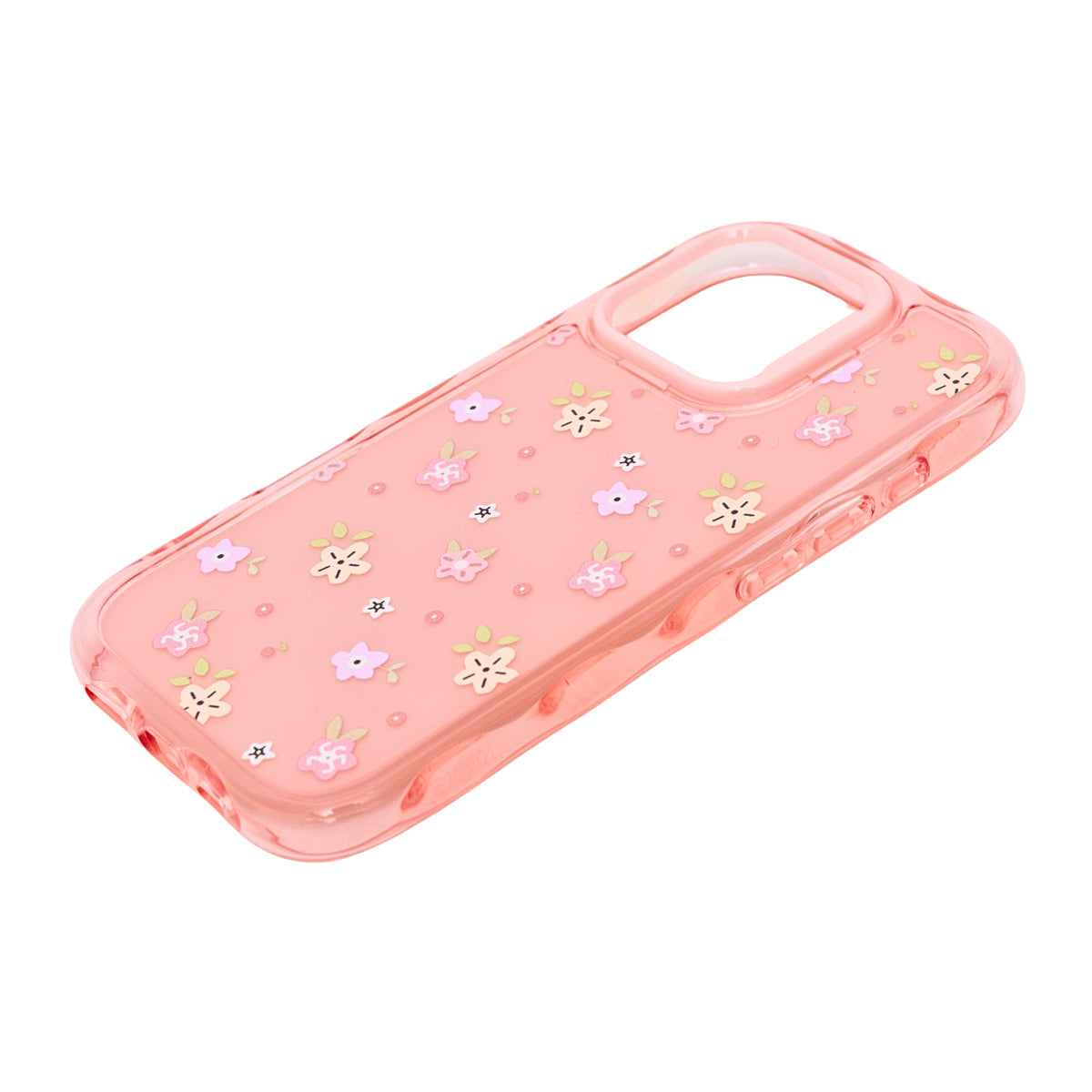 Cute Transparent Wavy Edge Phone Case for iPhone 16 Pro