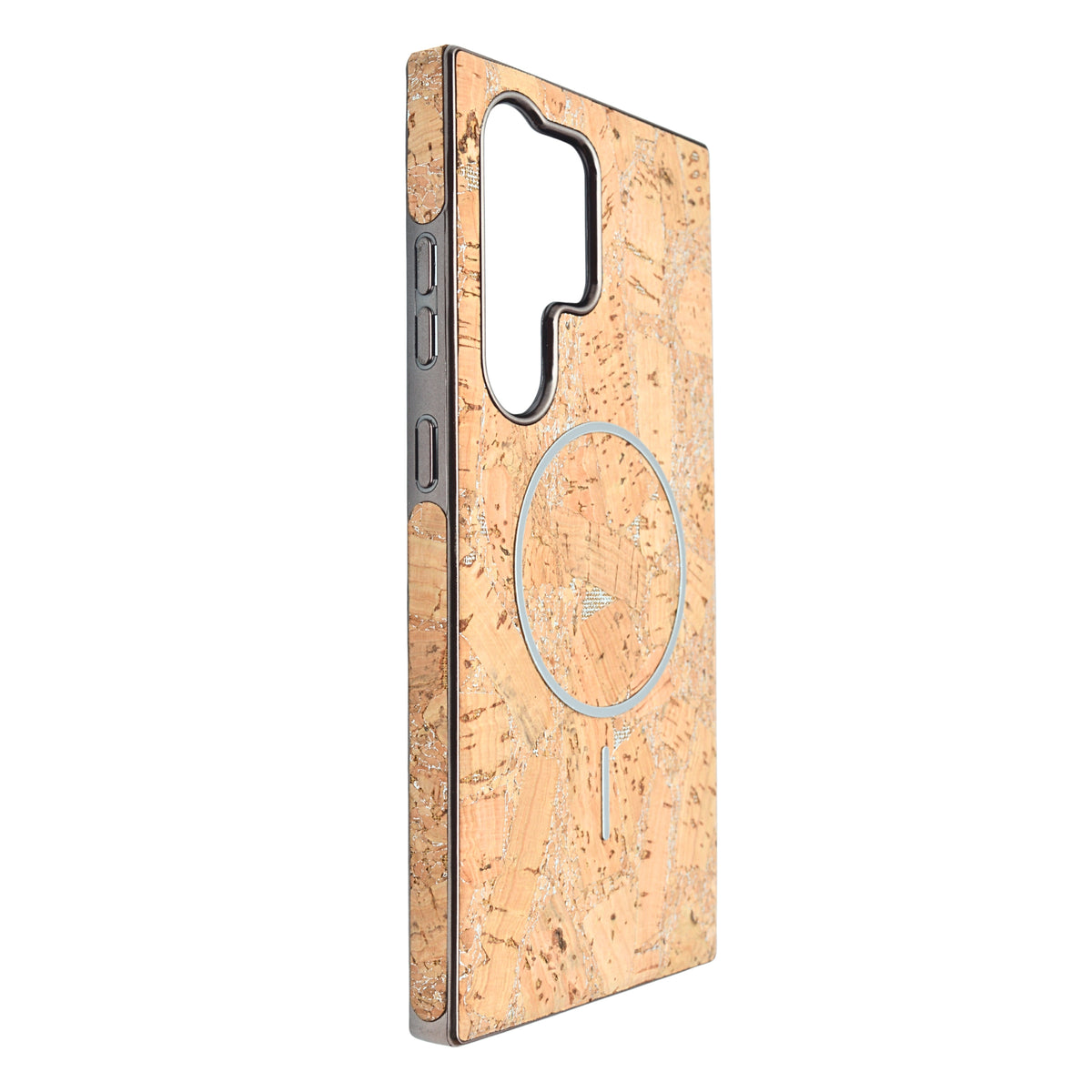 Cork Texture Printed MagSafe Compatible Phone Case for Samsung Galaxy S24 Ultra