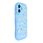 Cute Transparent Wavy Edge Phone Case for iPhone 17