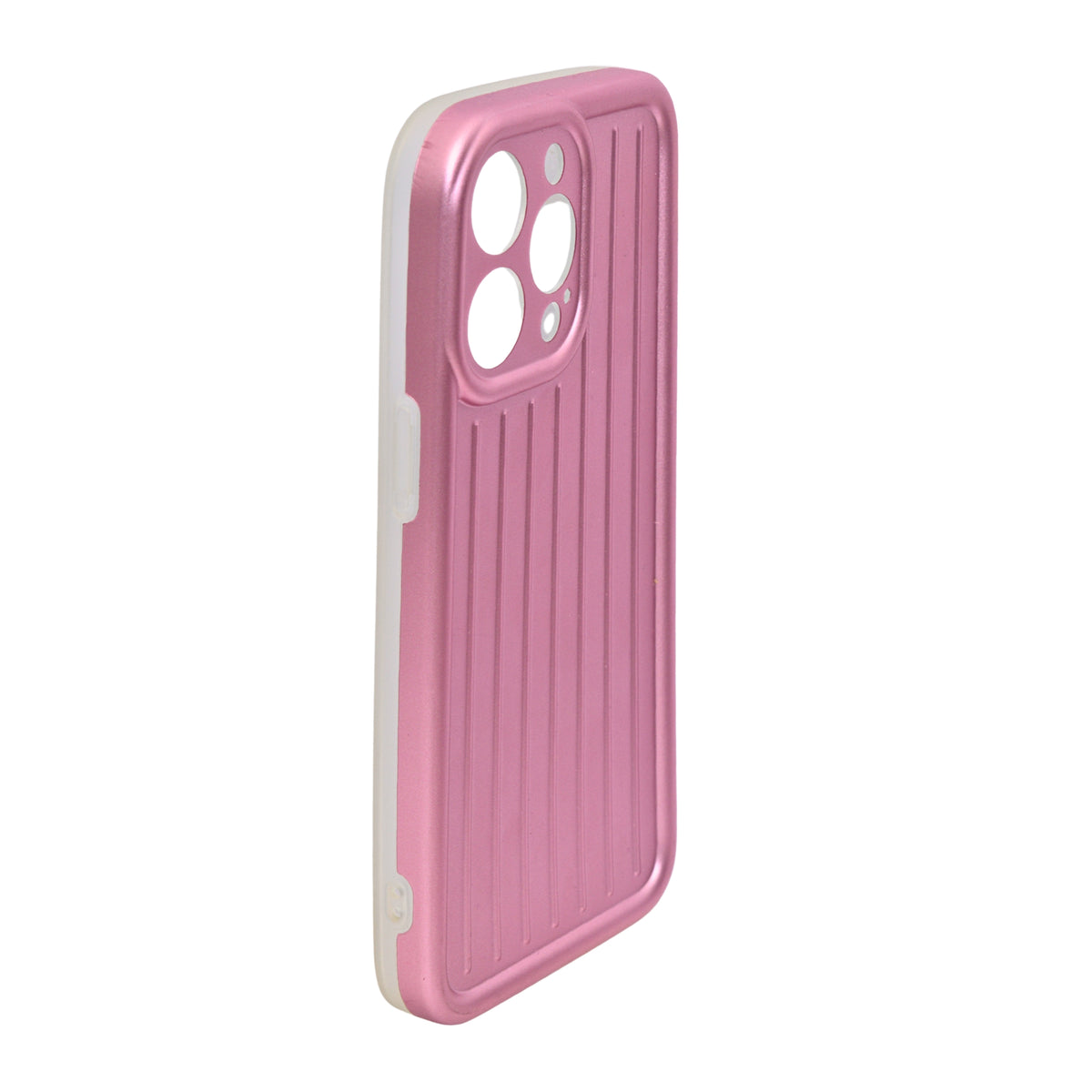 Corrugated Lines Pattern Matte Plating Cover For iPhone 14 Pro Max