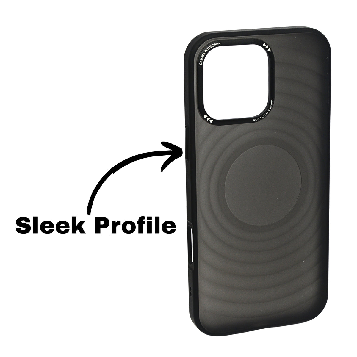 Stylish Durability Acrylic Corrugated Lines Skin Feel Case For iPhone 16 Pro Max