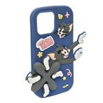 3D Running Tom and Jerry Soft Silicone Phone Case for iPhone 13 Pro Max/ 14 Pro Max/ 15 Pro Max