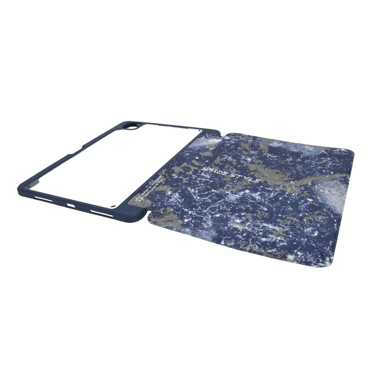 Marble Pattern Smart Fold Transparent Case for iPad Pro 11