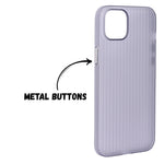 Hard Protective Striped Matte Finish Case for iPhone 14 Plus / 15 Plus