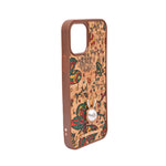 Bohemian Ethnic Print Cork Texture with Pearl Detail Phone Case for iPhone 12 / 12 Pro