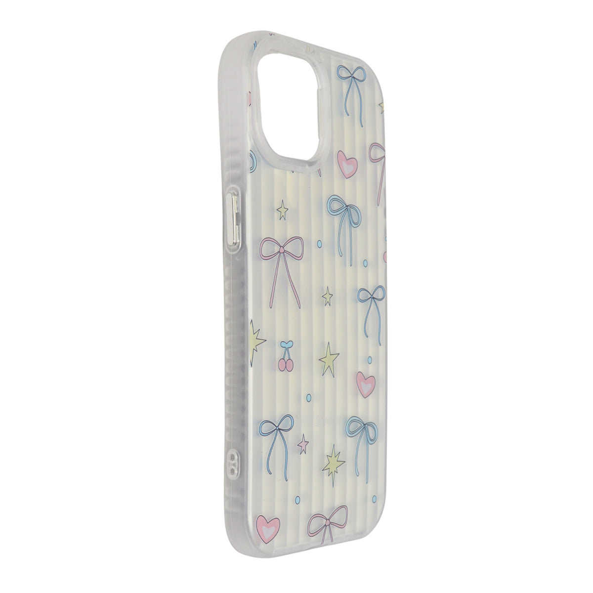 Aesthetic Bow & Floral Phone Case for iPhone 15