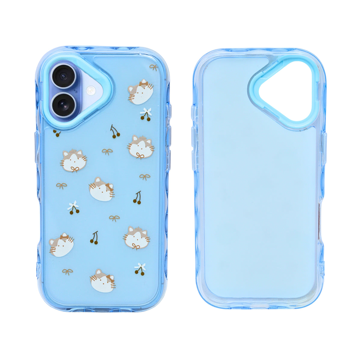 Cute Transparent Wavy Edge Phone Case for iPhone 17