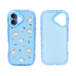Cute Transparent Wavy Edge Phone Case for iPhone 17