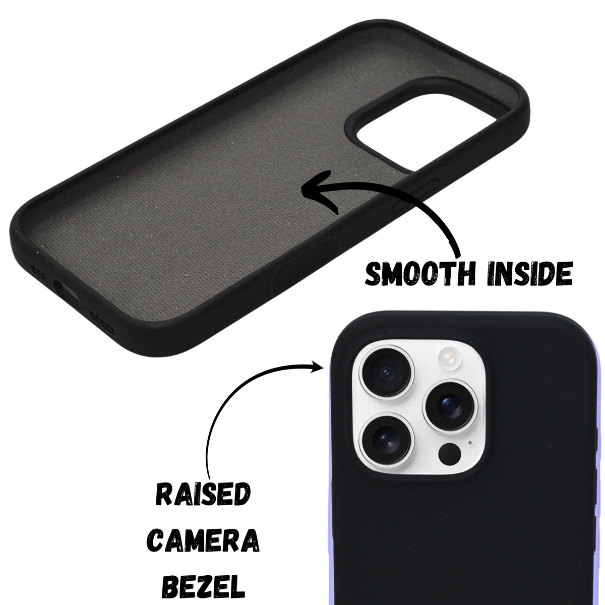 Premium Soft Silicone with Microfiber Lining Phone Case for iPhone 16 Pro