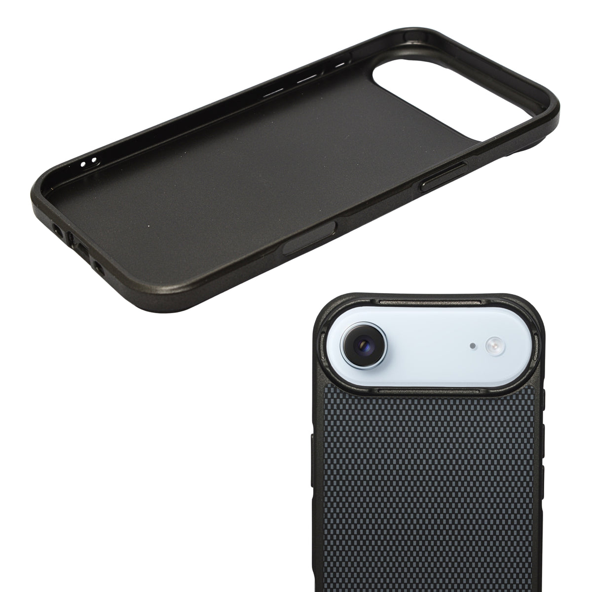 Geometric Carbon Fiber Texture Phone Case for iPhone 17 Air