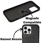 Stylish Durability Acrylic Corrugated Lines Skin Feel Case For iPhone 16 Pro Max