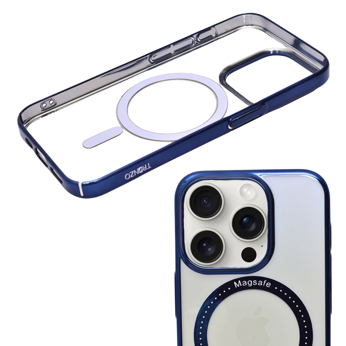 Crystal Clear MagSafe Compatible Transparent Phone Case for iPhone 15 Pro