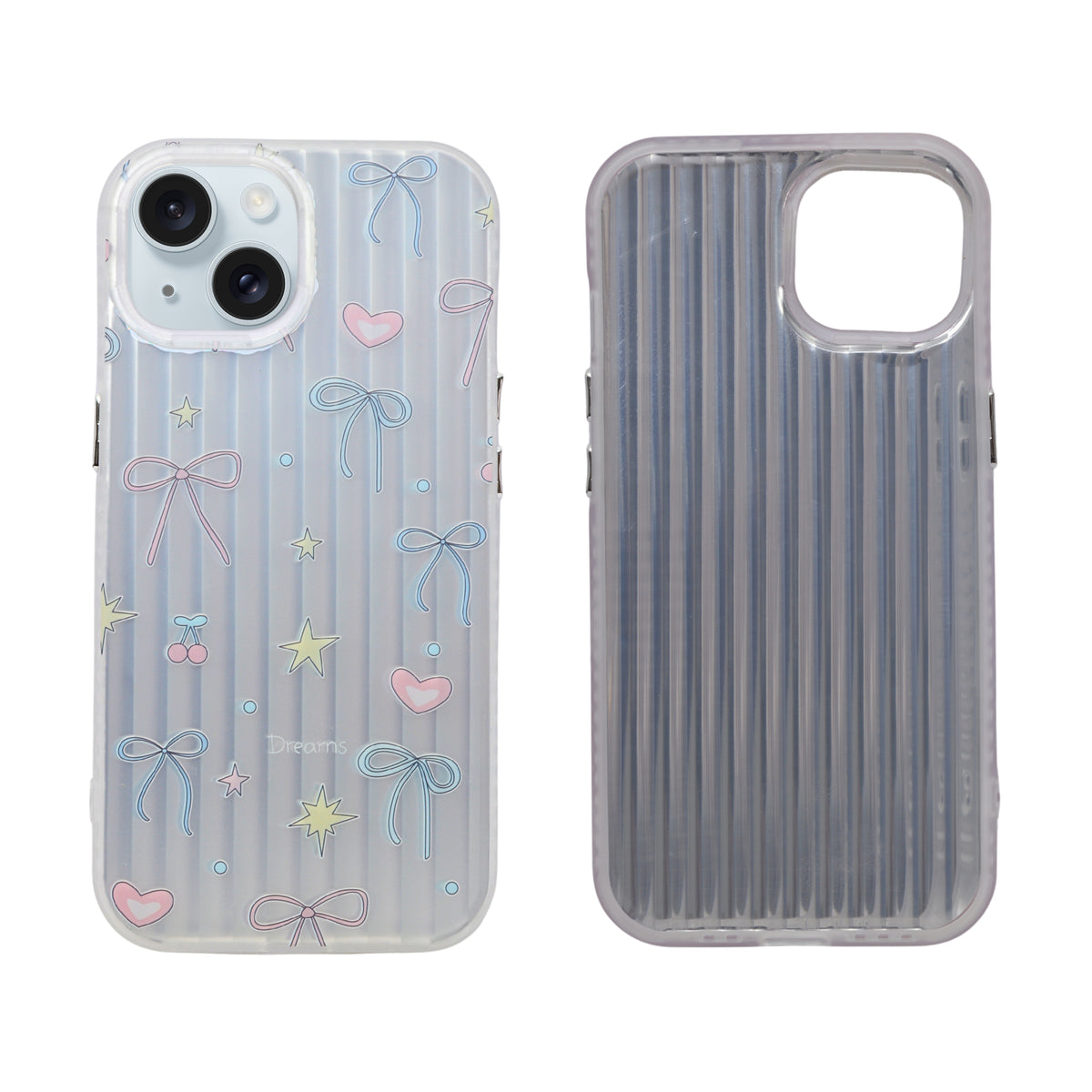 Aesthetic Bow & Floral Phone Case for iPhone 15