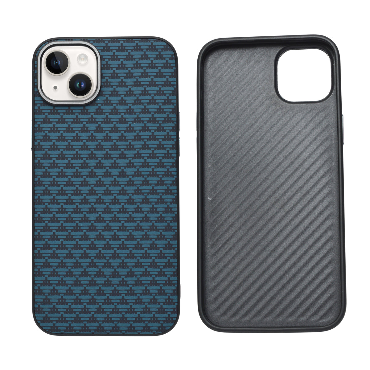 Carbon Weave Pattern Phone Case for iPhone 14 Plus / 15 Plus