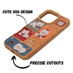 Cute Puppy Cartoon Design Protective Phone Case for iPhone 16 Pro