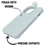 3D Cartoon Character with Polka Dots Soft Phone Case for iPhone 13 Pro