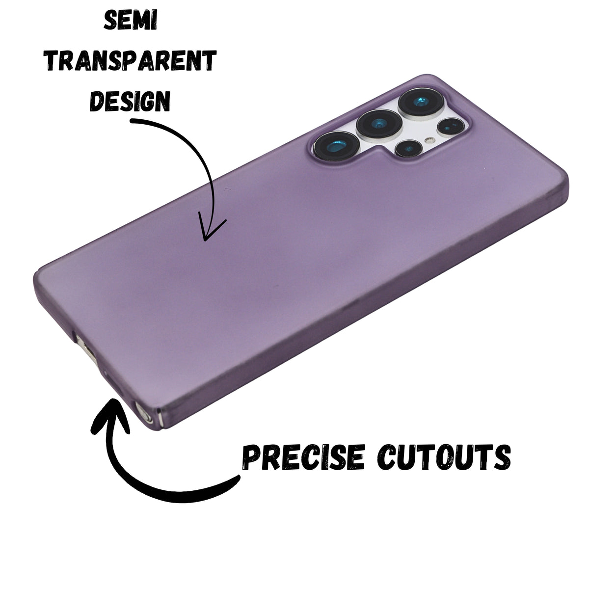 Paper Slim Translucent Matte Phone Case for Samsung S25 Ultra
