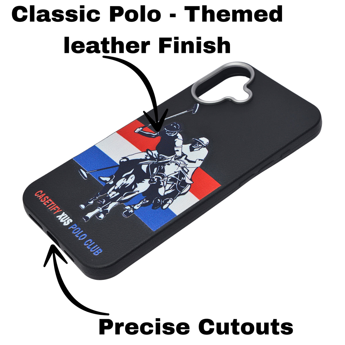 Santa Barbara Polo & Racquet Club Leather Phone Case For iPhone 16 Plus