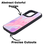 Marble Glossy Abstract Protective Phone Case For iPhone 15 Pro Max