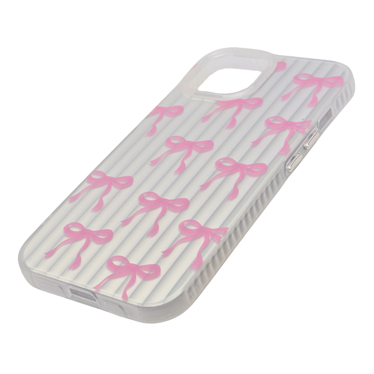 Aesthetic Bow & Floral Phone Case for iPhone 15