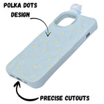 3D Cartoon Character with Polka Dots Soft Phone Case for iPhone 13/ 14