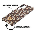 Dior Inspired Premium Fabric Pattern Phone Case for Samsung S25 Ultra