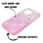 Cute Bunny Bow Design MagSafe Case – Case for iPhone 16 Pro Max
