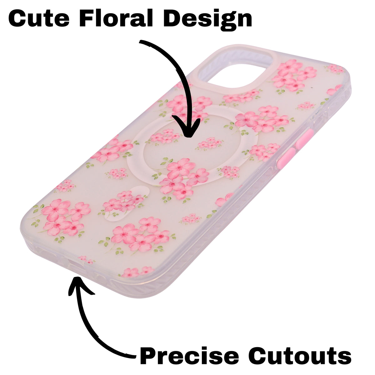 Cherry Blossom MagSafe Compatible Phone Case for iPhone 13 / 14