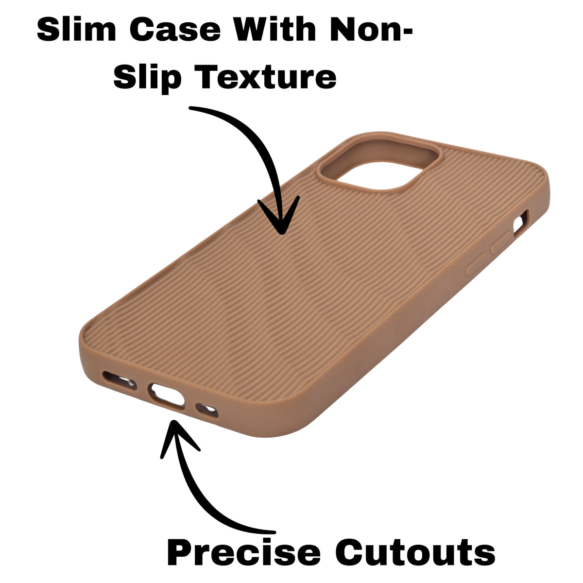 Soft Silicone Wave Texture Phone Case For iPhone 12 / 12 Pro