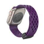 Magnetic Clasp Adjustable Silicone iWatch Band for 49mm (Ultra 2/Ultra), 45mm, 44mm, 42mm – Compatible with Series 10/9/8/7/6/5/4/3/2/1/SE