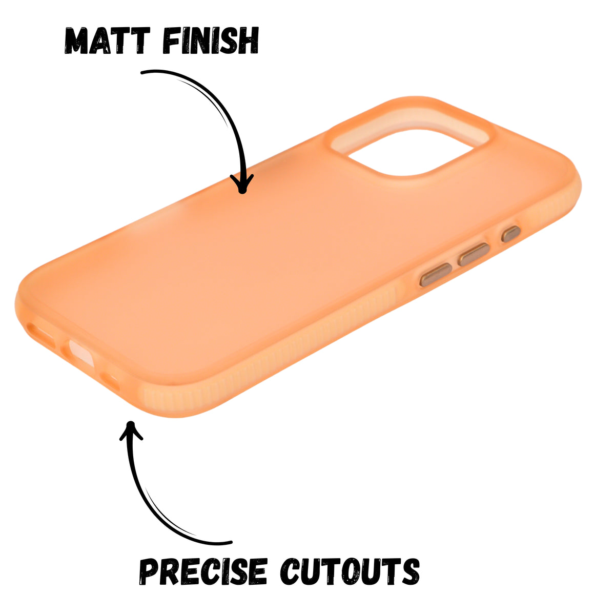 Matte Transparent Frosted with Side Border Phone Case For iPhone 16 Pro