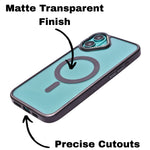 Transparent Rhinestone Camera Edge MagSafe Compatible Phone Case for iPhone 16