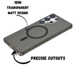 Translucent MagSafe Compatible Protective Phone Case for Samsung S25 Ultra