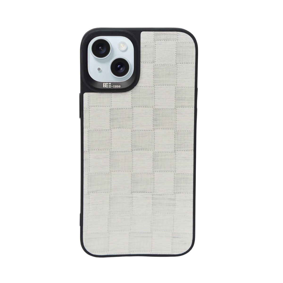 Checkered Texture Grip Case For iPhone 15