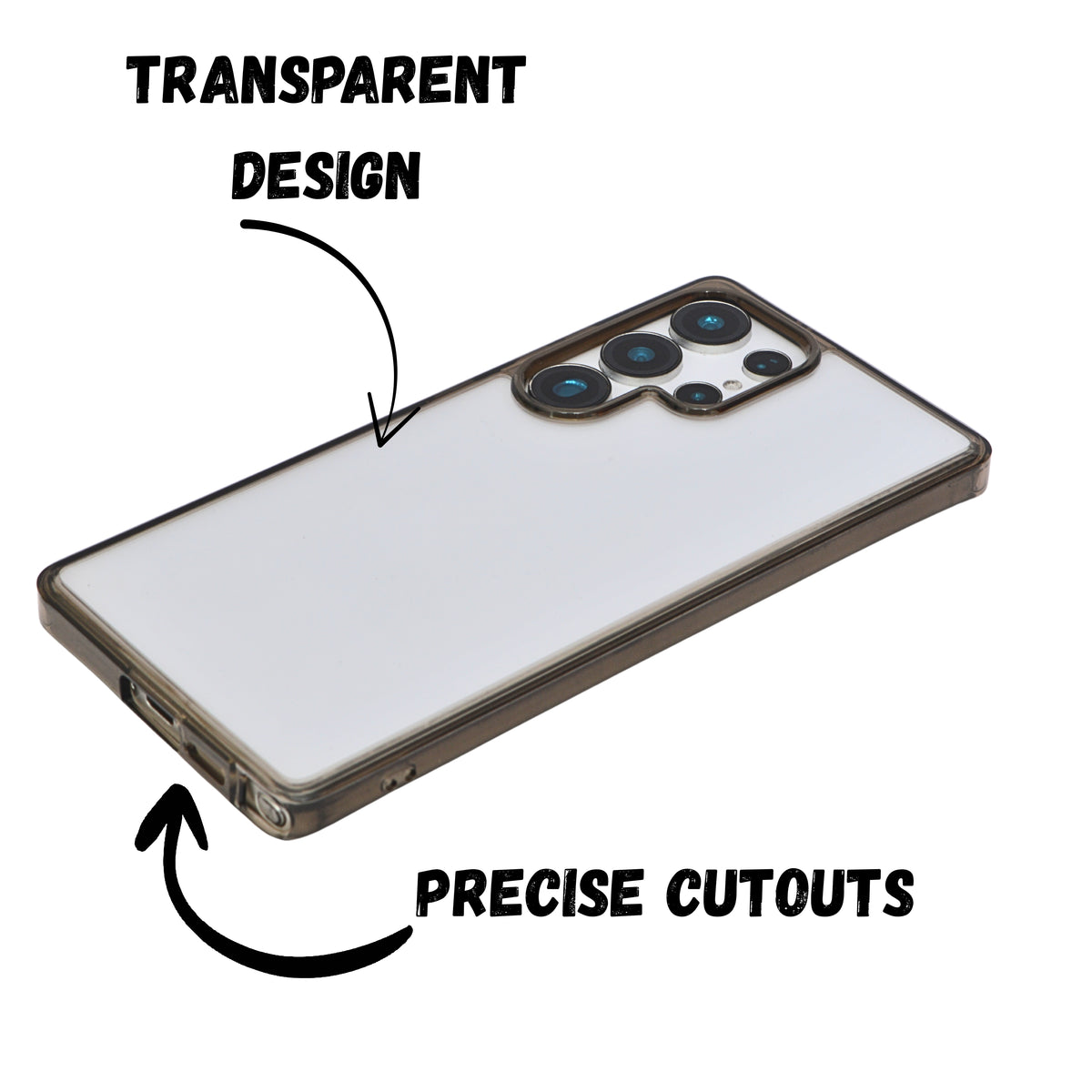 Transparent Hard Shell Phone Case for Samsung S25 Ultra